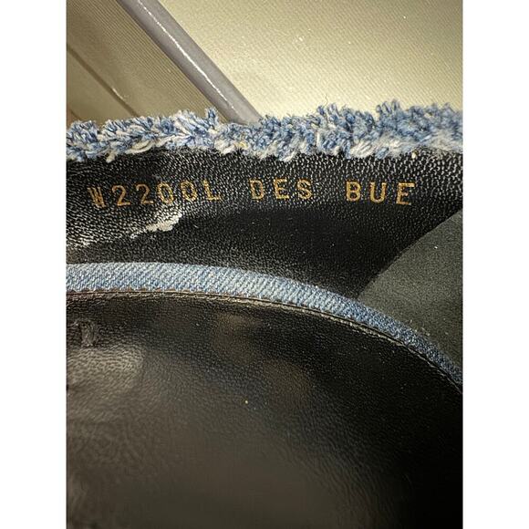 Tom Ford Frayed Raw Blue Denim Pointed Toe Stiletto Heel Pumps Size 39 $790 MSRP - Picture 8 of 14